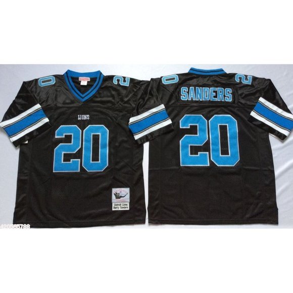 detroit lions black jersey